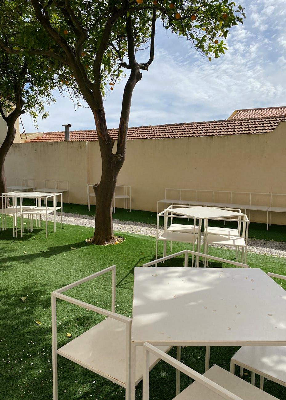 Outdoor patio tile installation